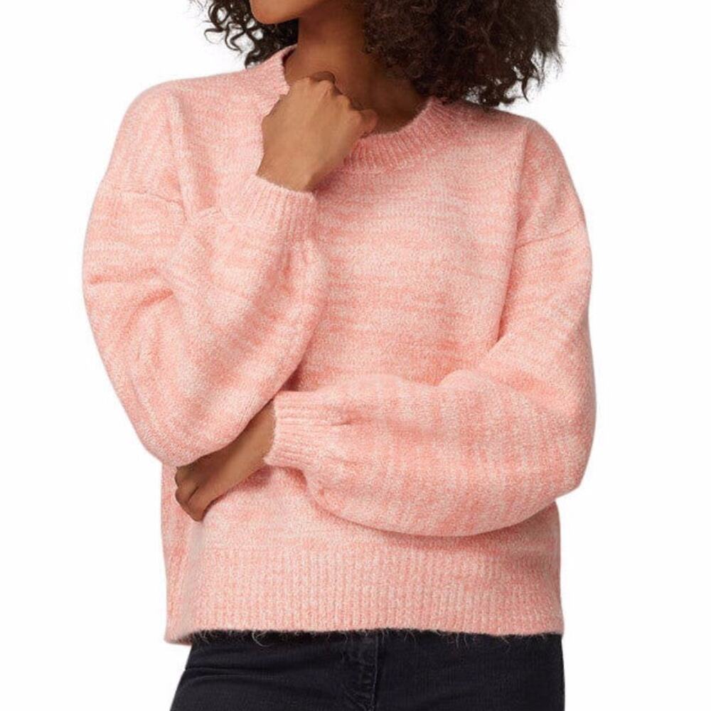 MINKPINK Vira Crew Neck Knit Pullover Fall Sweater pink - L